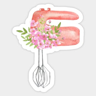 Peach Hand Mixer Kitchen Cooking Tool Sticker